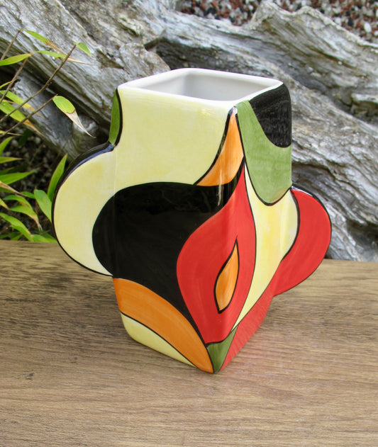 Lorna Bailey PROTOTYPE SMALL DECO VASE OPEN DAY 31/3/2007