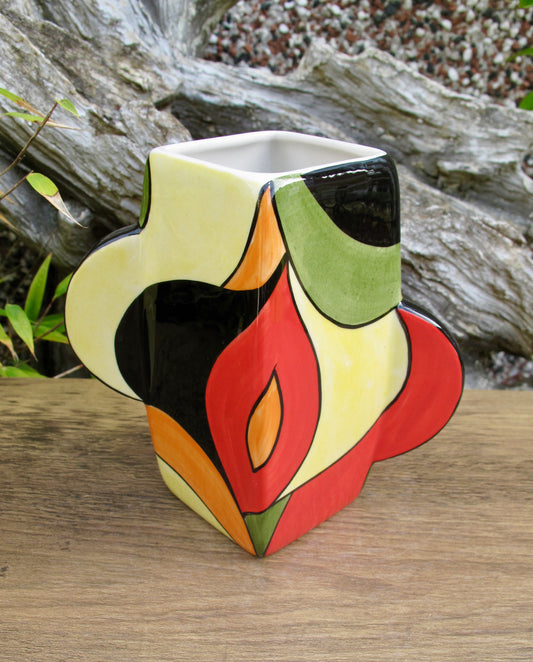 Lorna Bailey PROTOTYPE SMALL DECO VASE OPEN DAY 31/3/2007