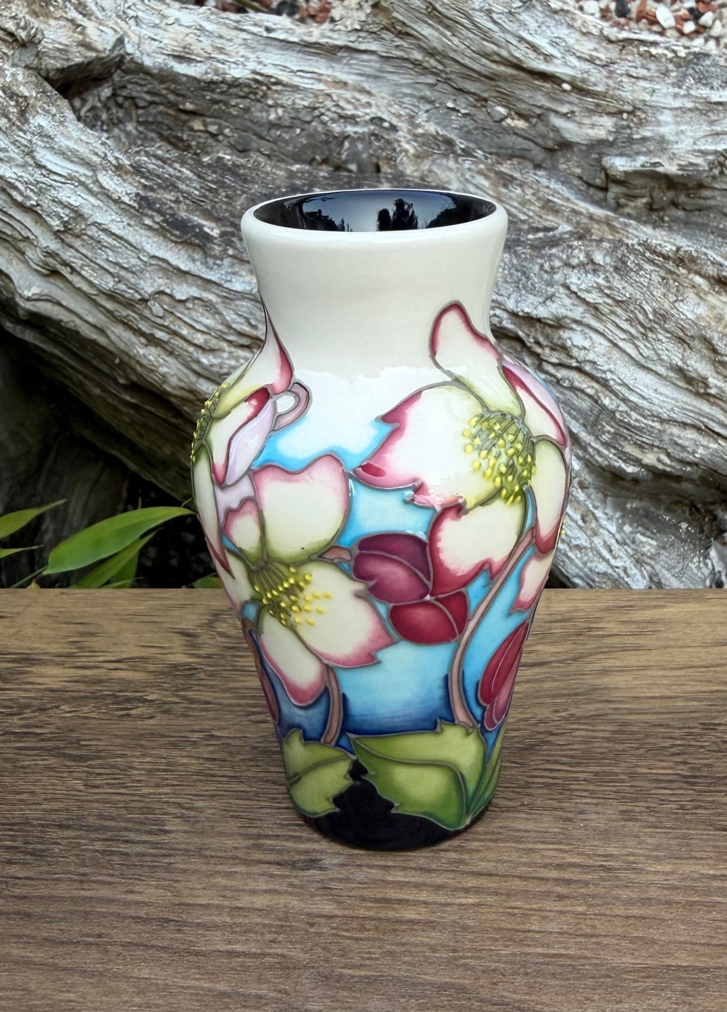 Moorcroft WINTER YIELD Vase Shape 23/4 Trial Dated 4.11.2015  Retail Price £220