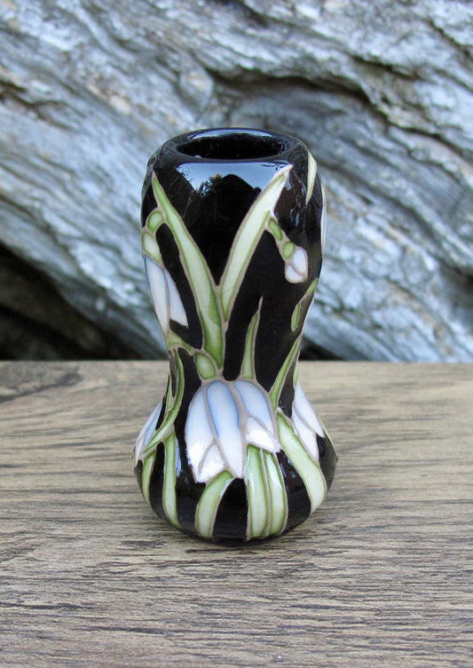 Moorcroft Exquisite DROPS OF SNOW Miniature Vase 92/2 Retail Price £198 Snowdrops