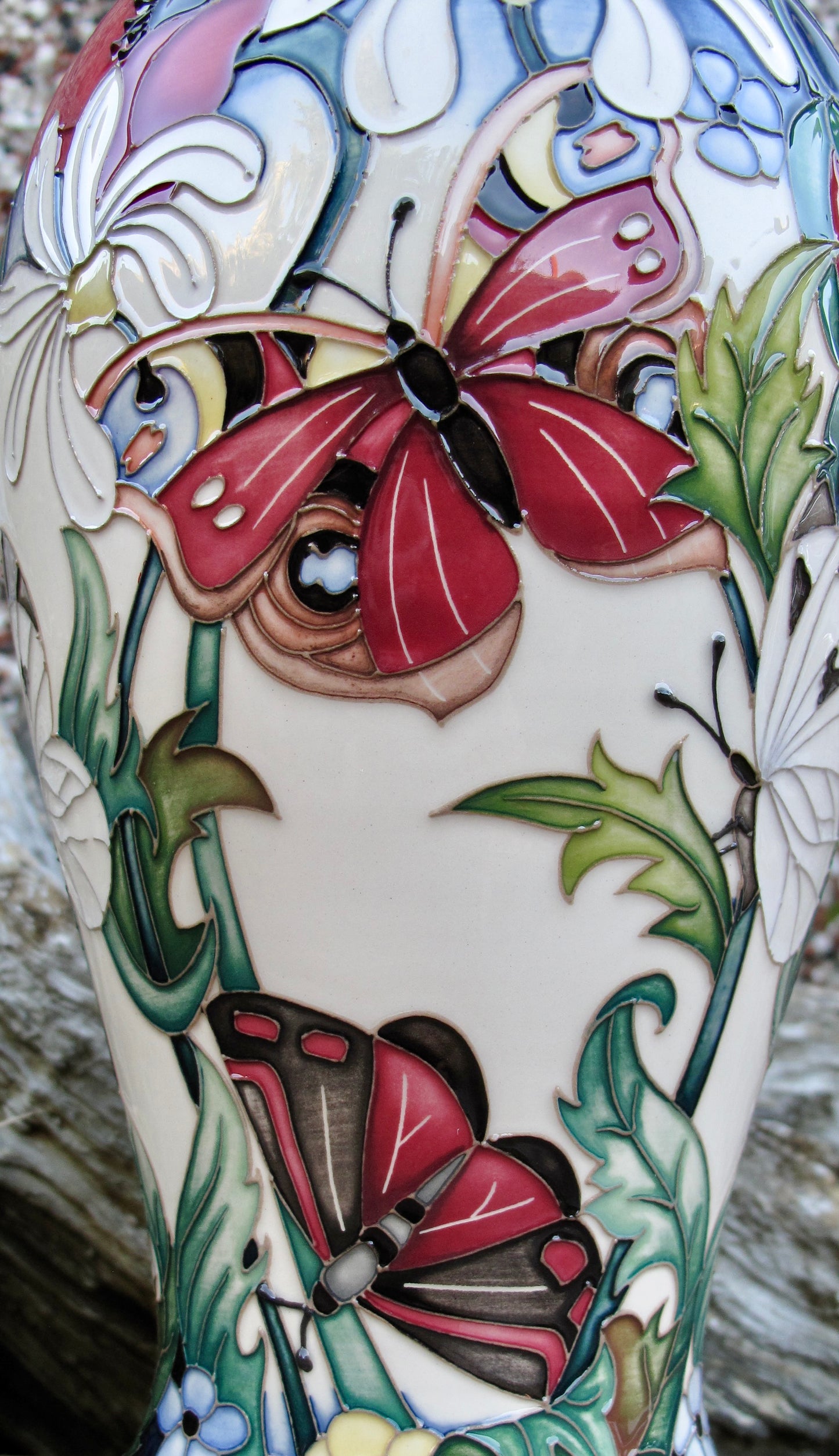 Moorcroft Very Rare FLORAL FANTASIA Vase Shape 46/10 LIMITED EDITION 2/5 Retail Price £1282