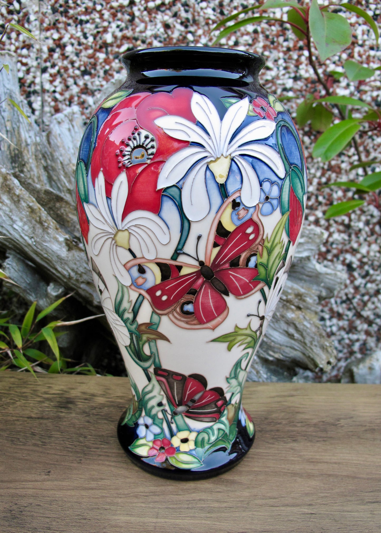 Moorcroft Very Rare FLORAL FANTASIA Vase Shape 46/10 LIMITED EDITION 2/5 Retail Price £1282