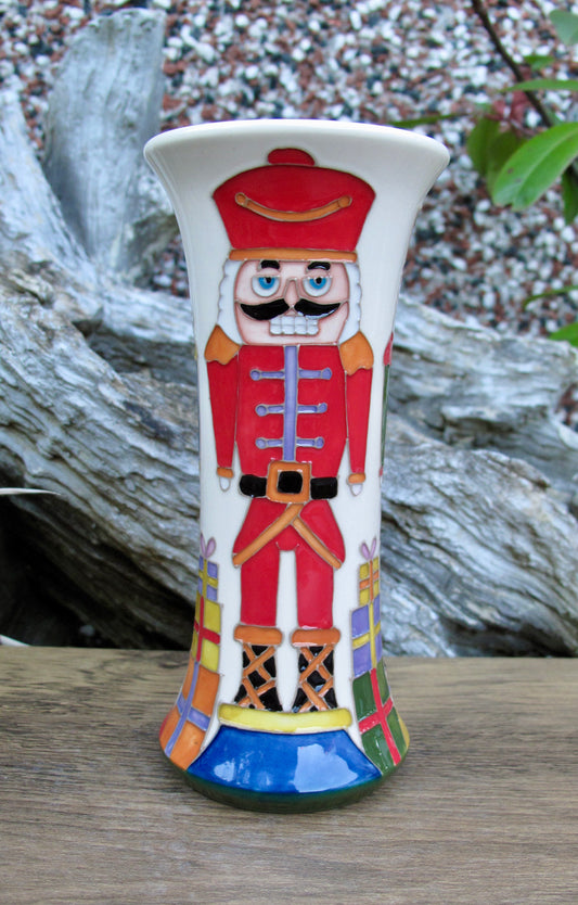 Moorcroft Exquisite ON PARADE 159/6 Trial Vase Retail Price £425 Nutcracker