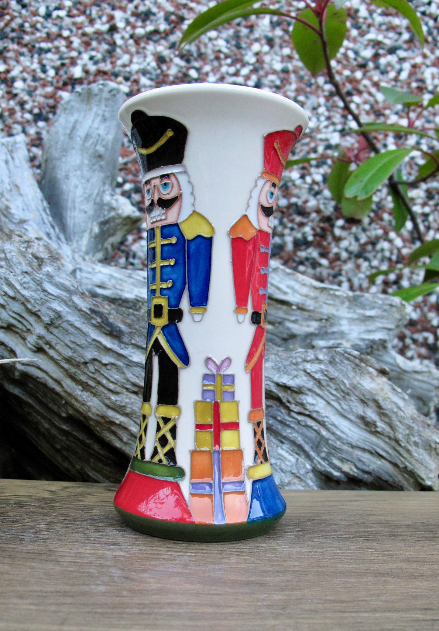 Moorcroft Exquisite ON PARADE 159/6 Trial Vase Retail Price £425 Nutcracker