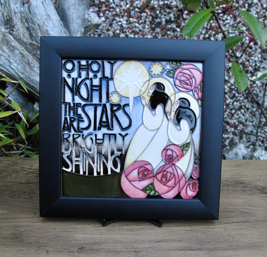 Share Moorcroft O HOLLY NIGHT Plaque PLQ7 Limited Edition 18/25 Retail Price £525