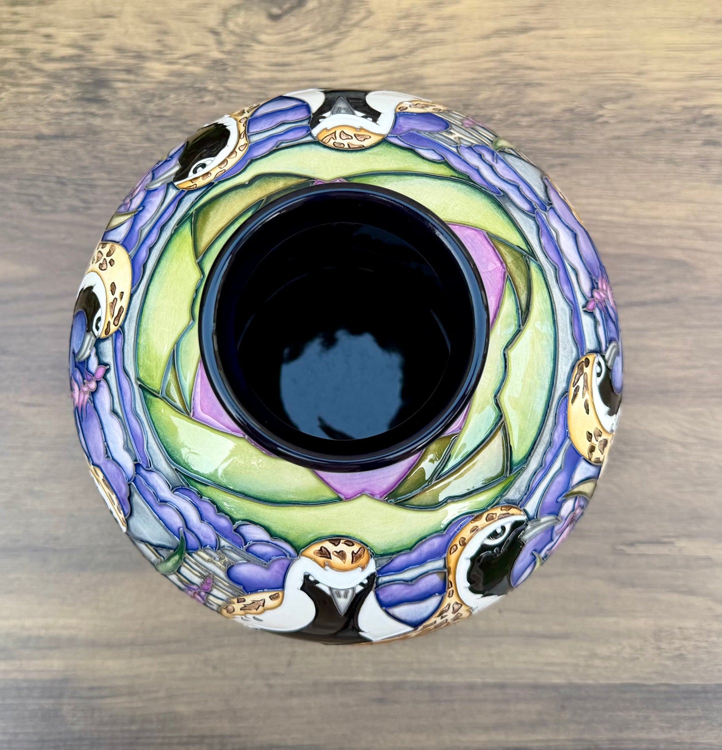 Moorcroft VERY RARE GOLDEN PLOVERS 41/7 Vase Trial 24.6.21 Retail Price £1795