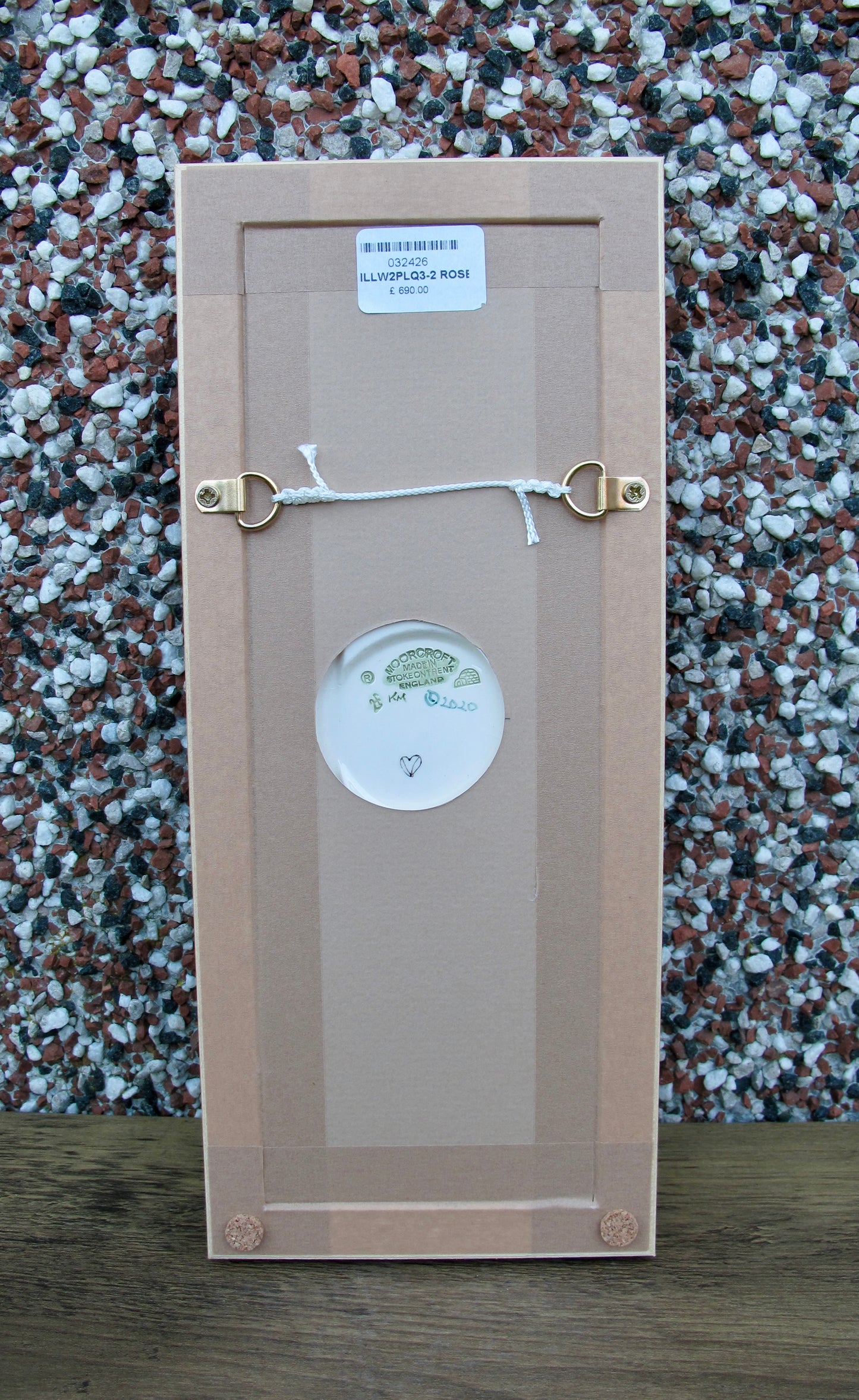 Moorcroft WILLOW WOODS 2 Rose Plaque PLQ3 Retail Price £690 Charles R Mackintosh