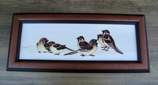 Moorcroft TREE SPARROWS Plaque PLQ3 Numbered Edition Retail Price £275