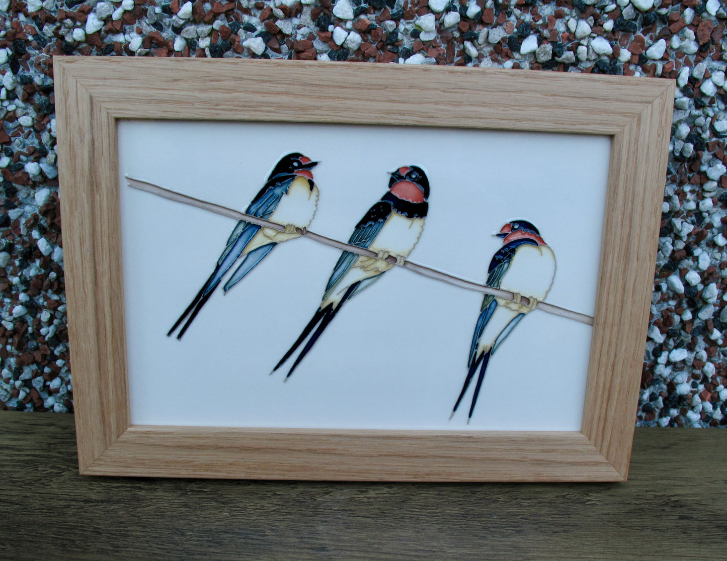 Moorcroft SWING BY Plaque PLQ11 Numbered Edition Retail Price £295 Swallows bird