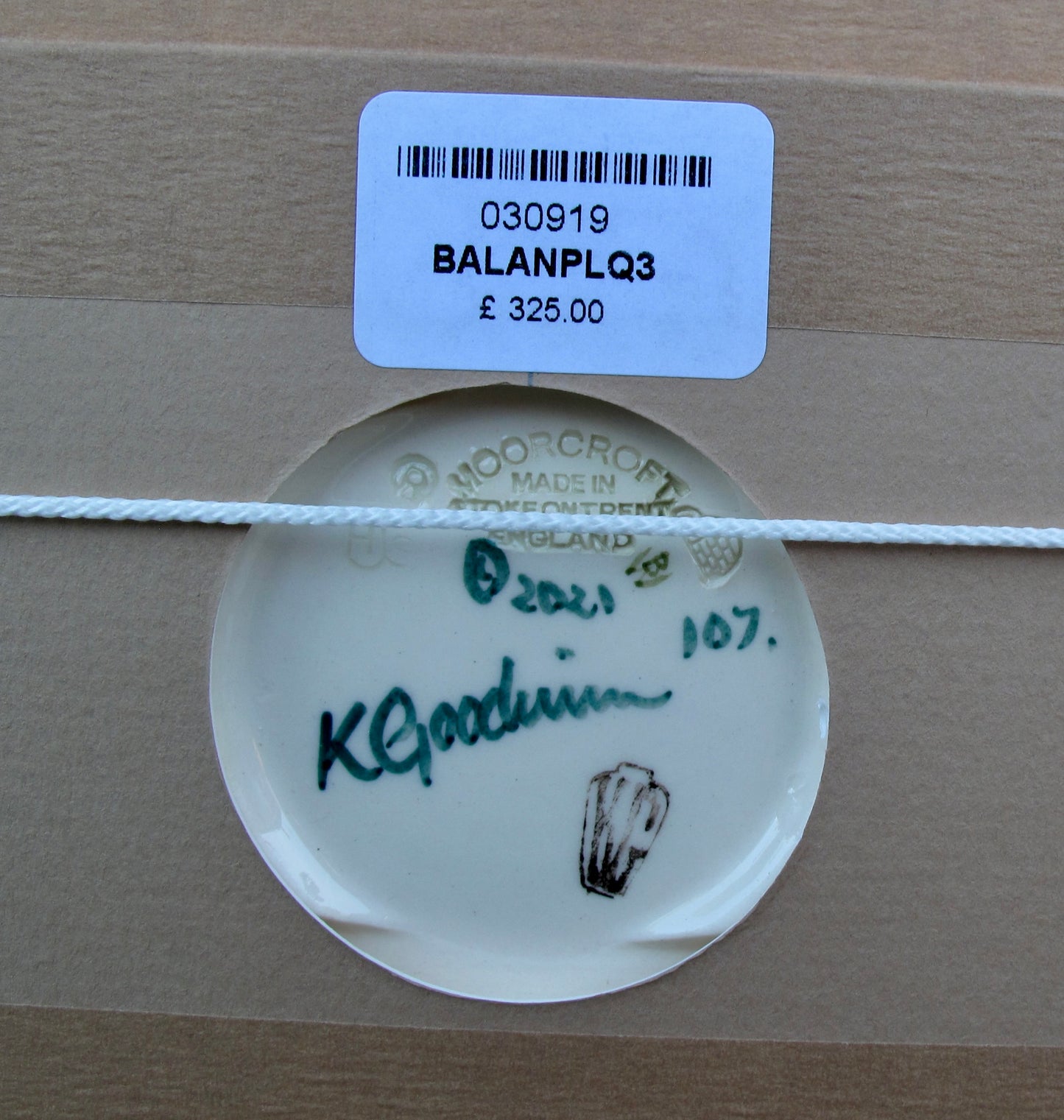 Moorcroft BALANCING BRANCH PLQ3 Plaque Numbered Edition Retail Price £325