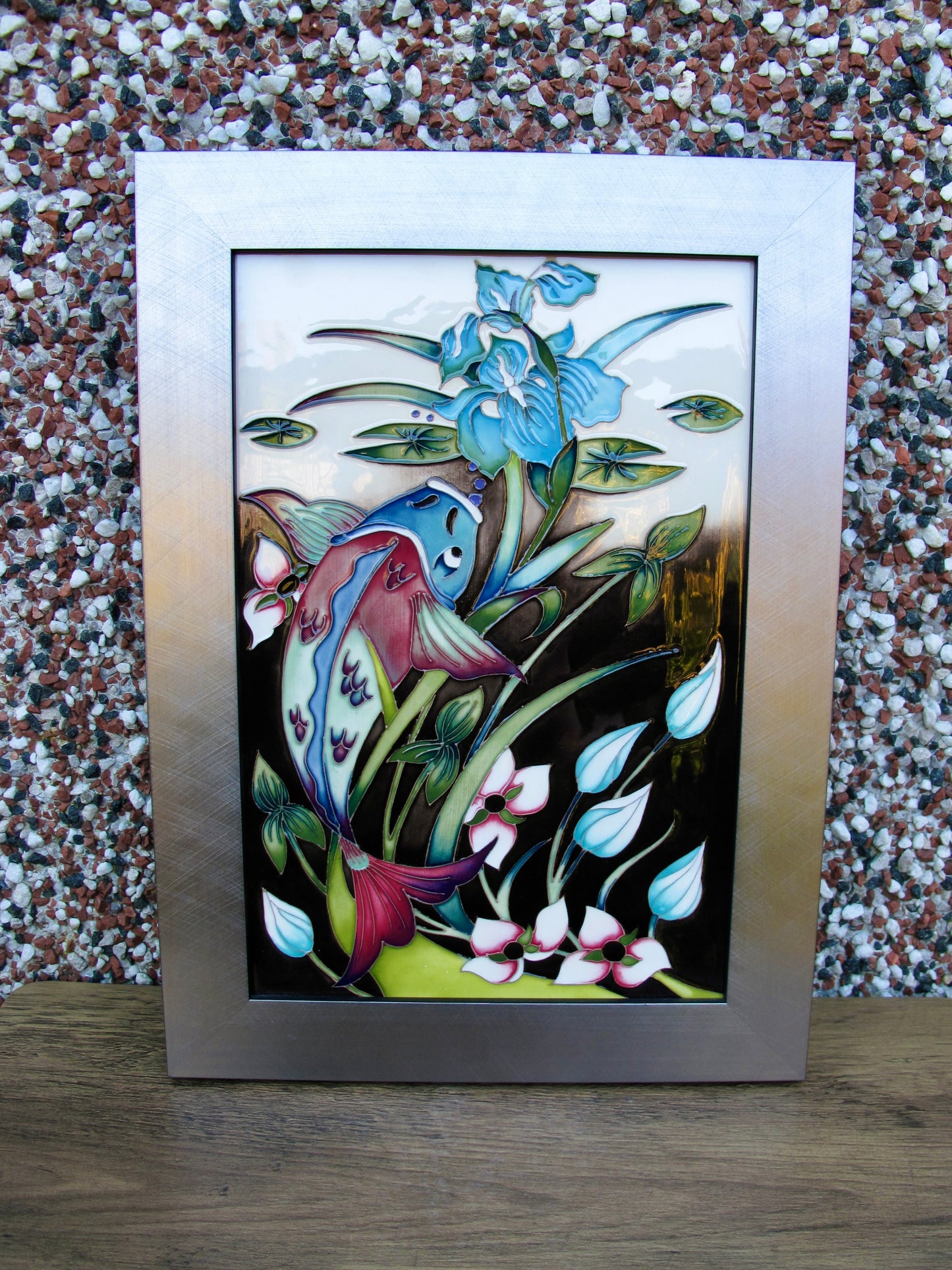 Moorcroft AUTRE MONDE Plaque PLQ2 Numbered Edition 6. Retail Price £795 Fish