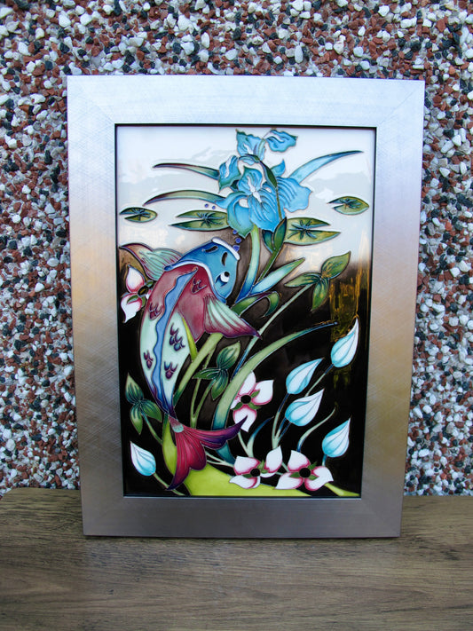 Moorcroft AUTRE MONDE Plaque PLQ2 Numbered Edition 6. Retail Price £795 Fish