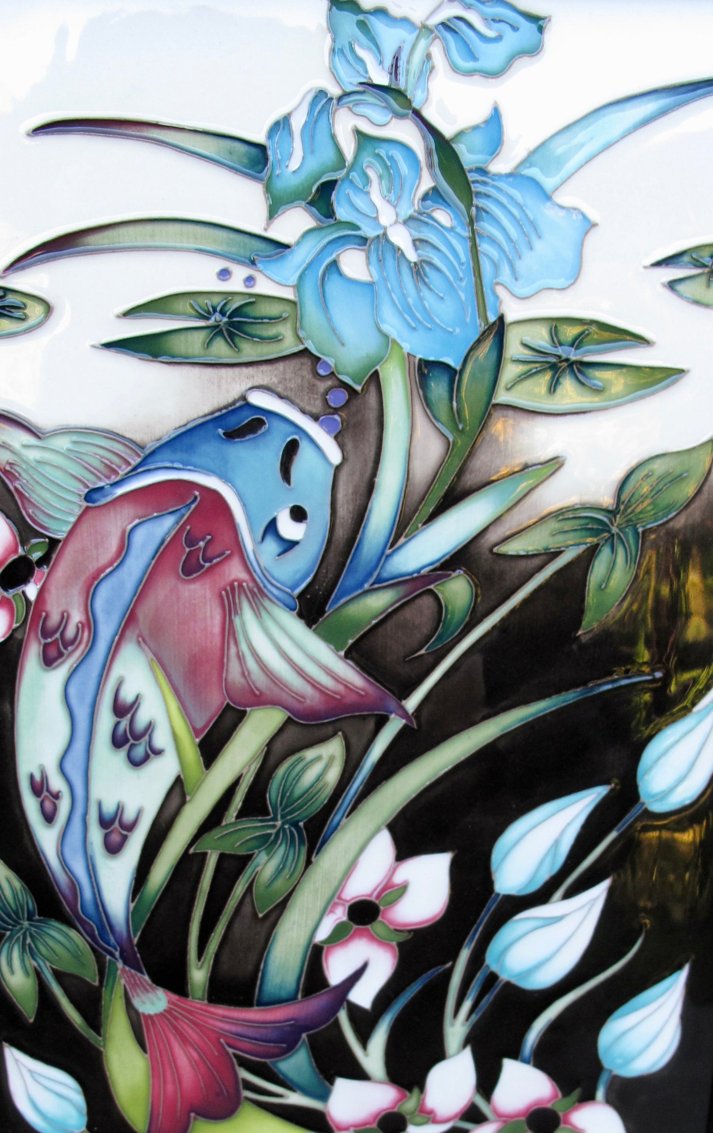 Moorcroft AUTRE MONDE Plaque PLQ2 Numbered Edition 6. Retail Price £795 Fish