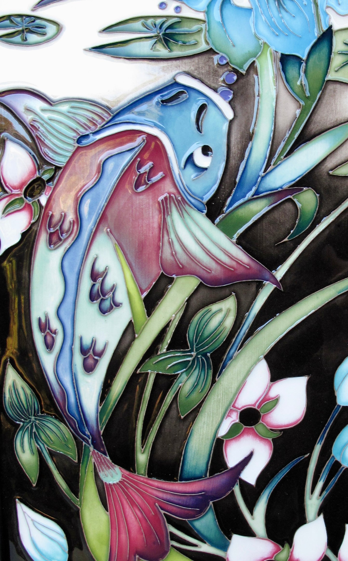 Moorcroft AUTRE MONDE Plaque PLQ2 Numbered Edition 6. Retail Price £795 Fish