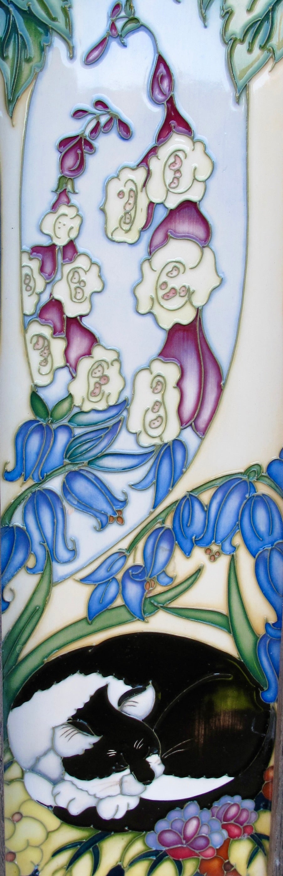 Moorcroft Exquisite CAT NAP MASTER Plaque PLQ3 Trial 24.01.12 Retail Price £485