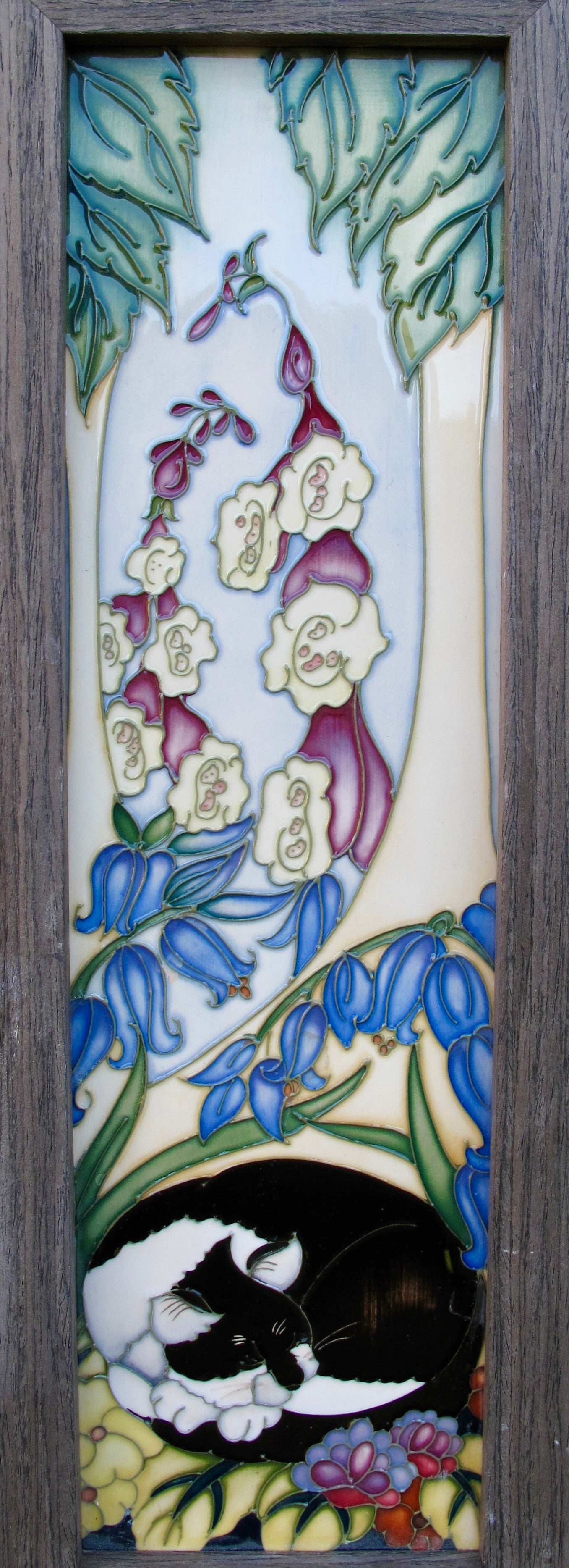 Moorcroft Exquisite CAT NAP MASTER Plaque PLQ3 Trial 24.01.12 Retail Price £485