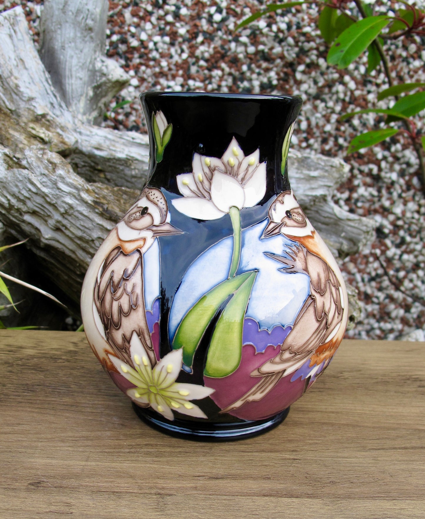 Moorcroft Exquisite WHINCHAT Vase 869/6 Limited Edition 6/15 Retail Price £490