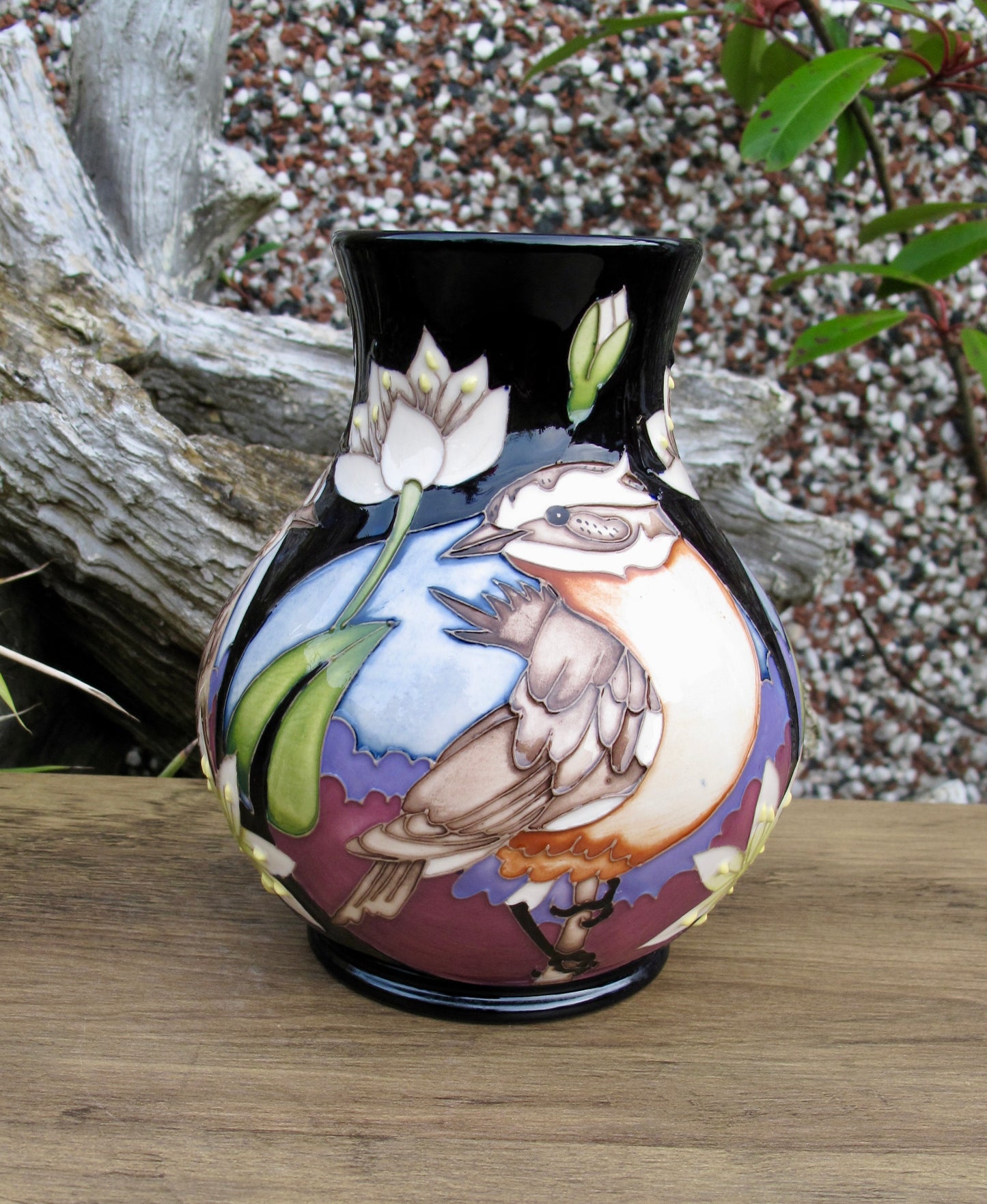 Moorcroft Exquisite WHINCHAT Vase 869/6 Limited Edition 6/15 Retail Price £490