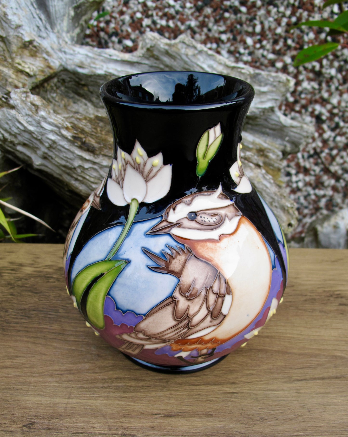 Moorcroft Exquisite WHINCHAT Vase 869/6 Limited Edition 6/15 Retail Price £490