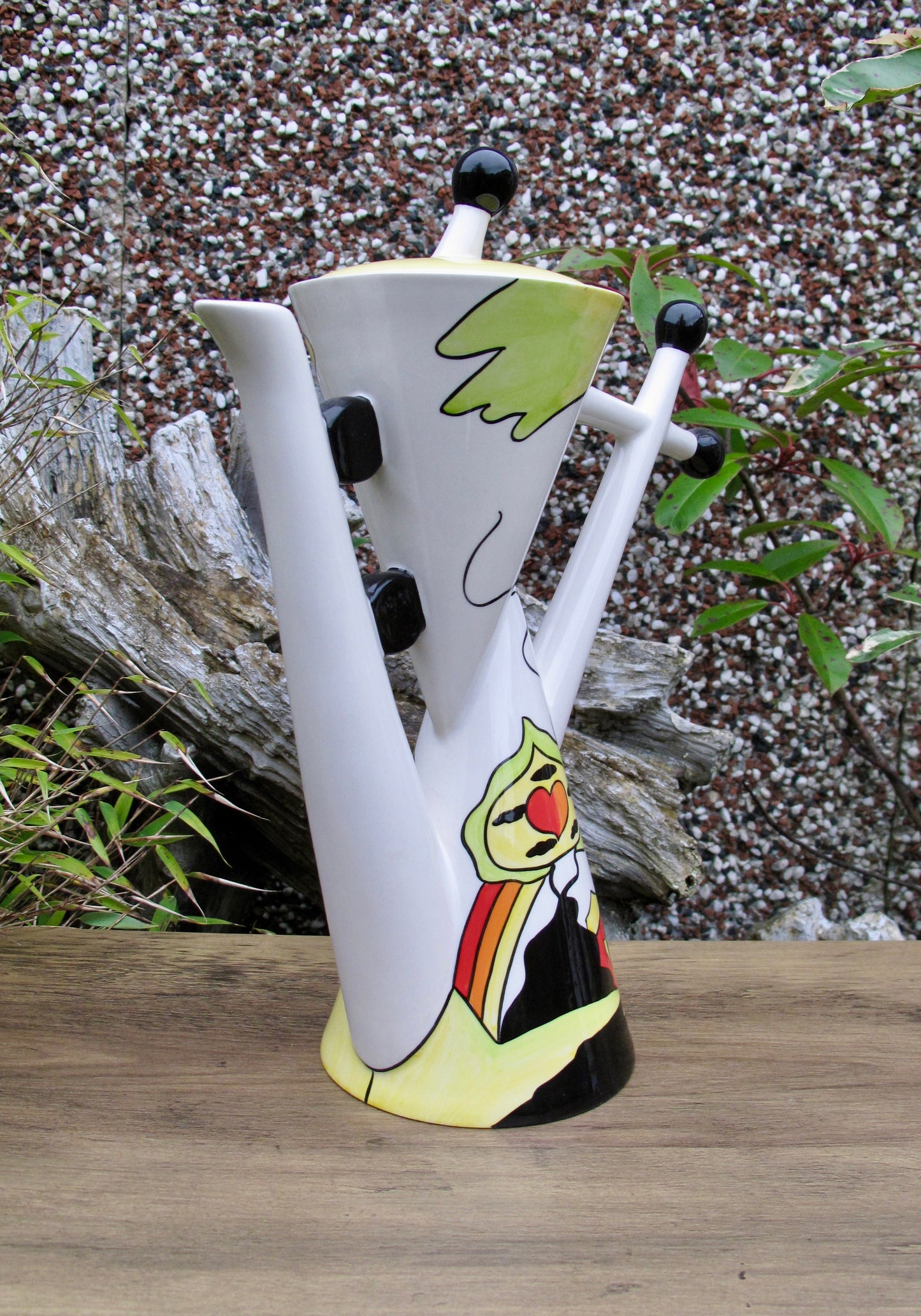 Share Lorna Bailey RARE LARGE LIME VALLEY DOUBLE COFFEE POT OPEN DAY 30/4/2005