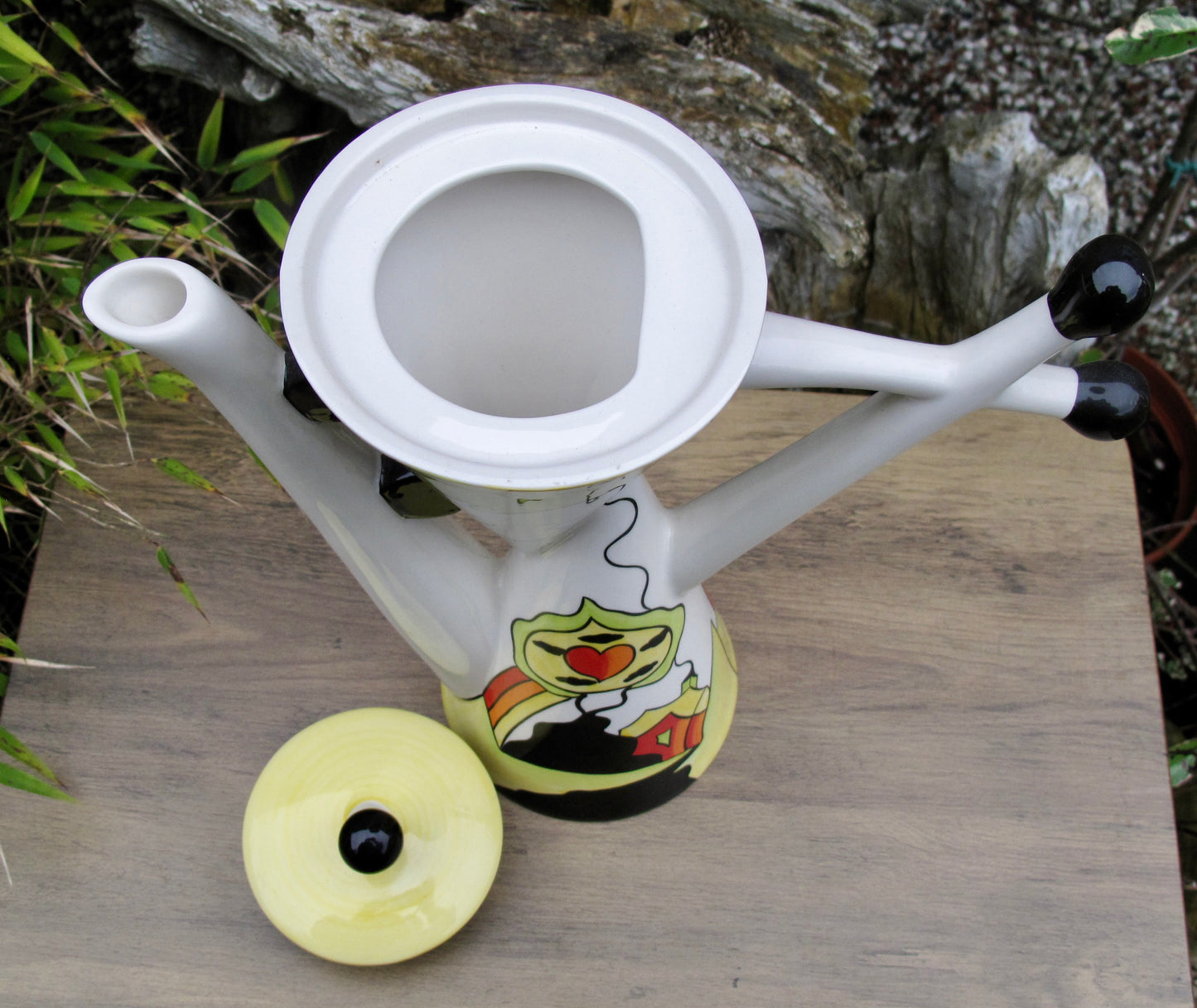 Share Lorna Bailey RARE LARGE LIME VALLEY DOUBLE COFFEE POT OPEN DAY 30/4/2005