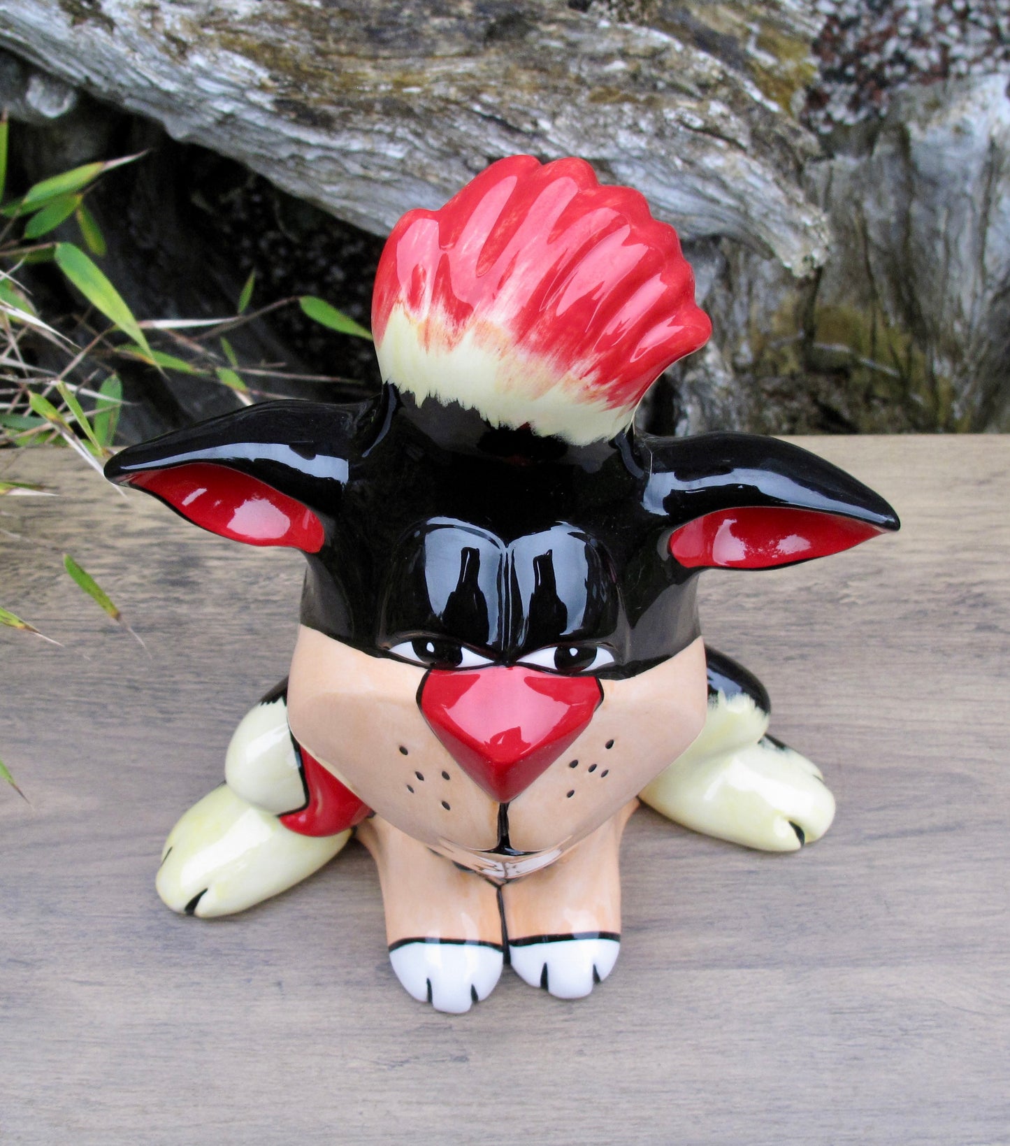 Lorna Bailey Rare Huge FIRESIDE TUFTY the Cat Limited Edition 2/2 Open Day