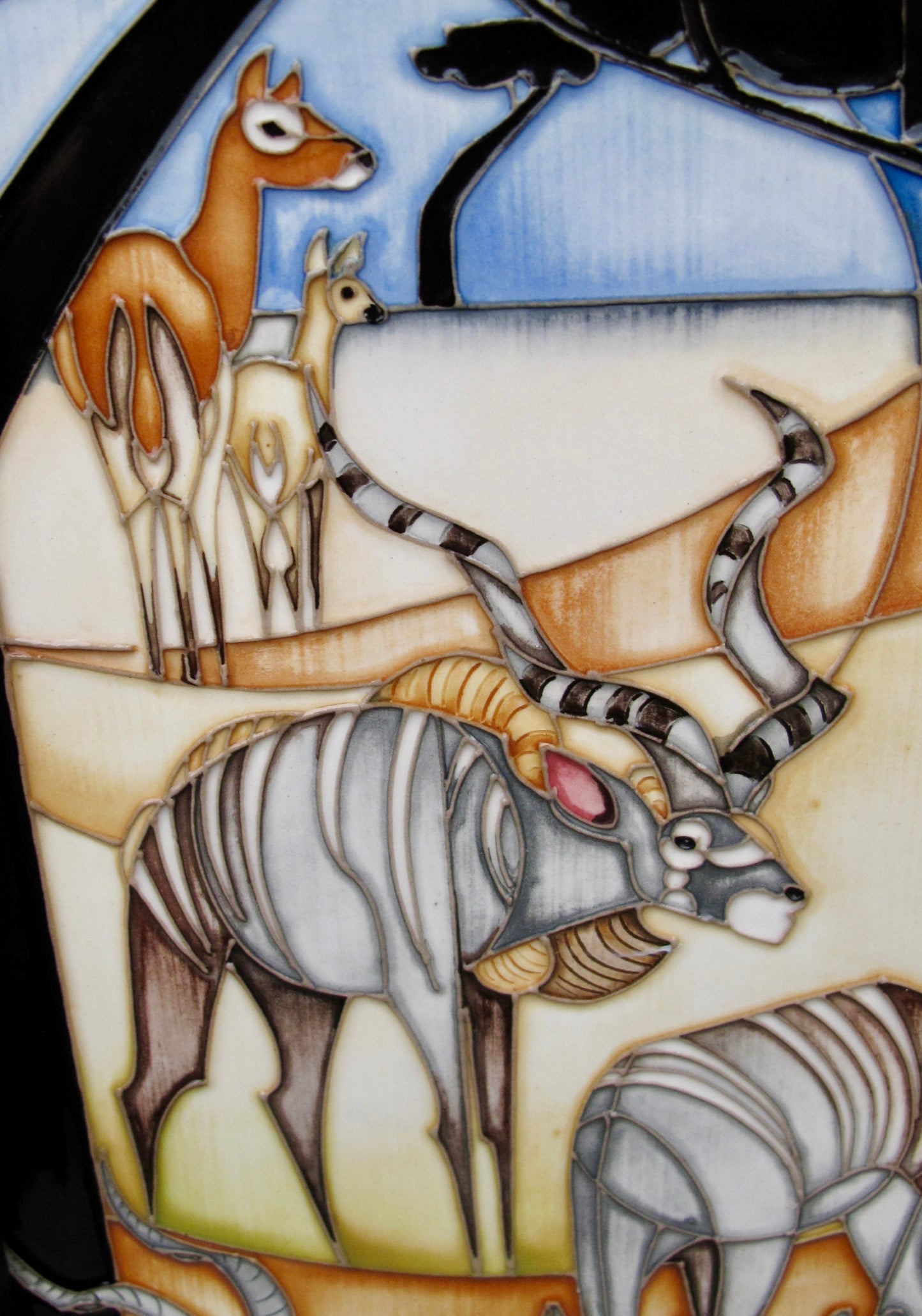 Moorcroft Exquisite KUDUS MASTER Plaque PLQ16 Trial 12.12.22 Retail Price £1250