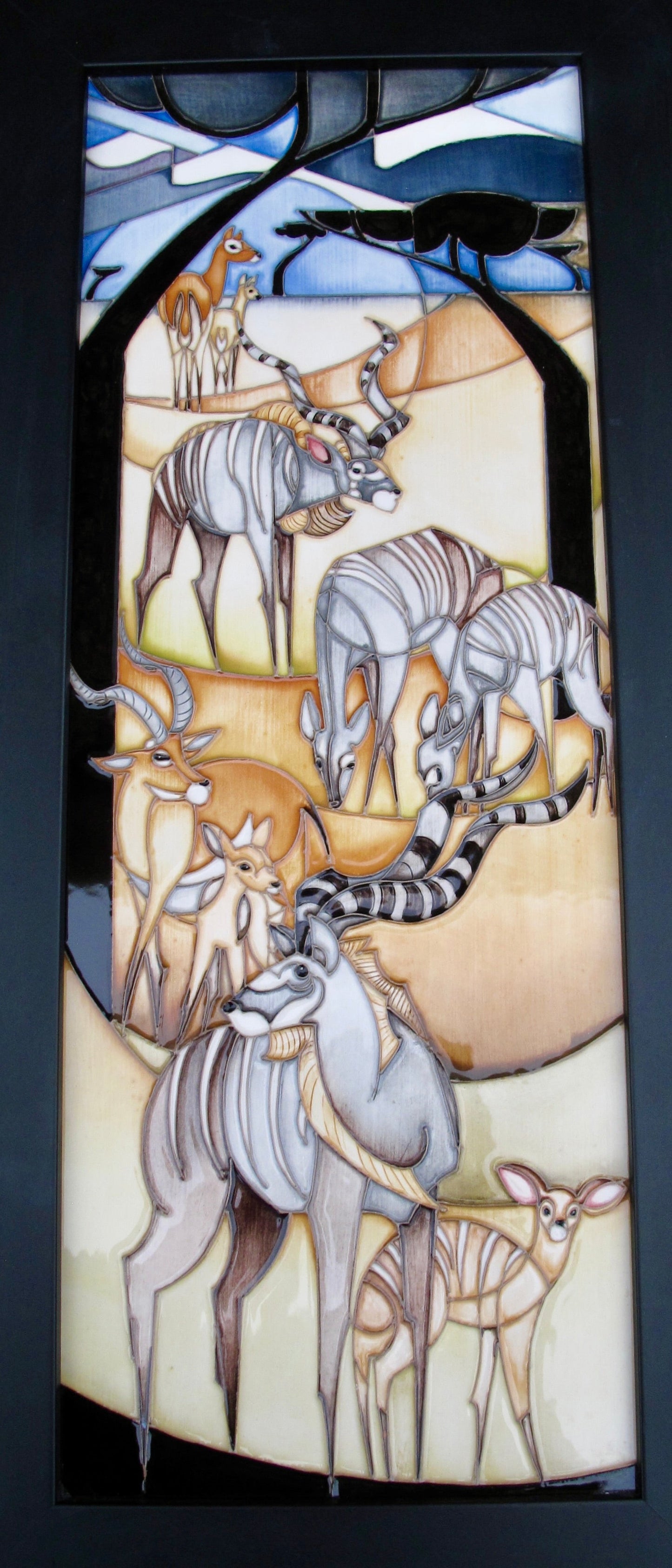 Moorcroft Exquisite KUDUS MASTER Plaque PLQ16 Trial 12.12.22 Retail Price £1250