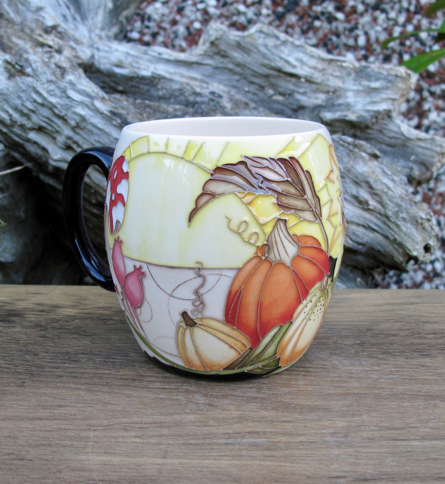 Moorcroft Exquisite MARBON Barrel Mug MU2 Retail Price £395  #2