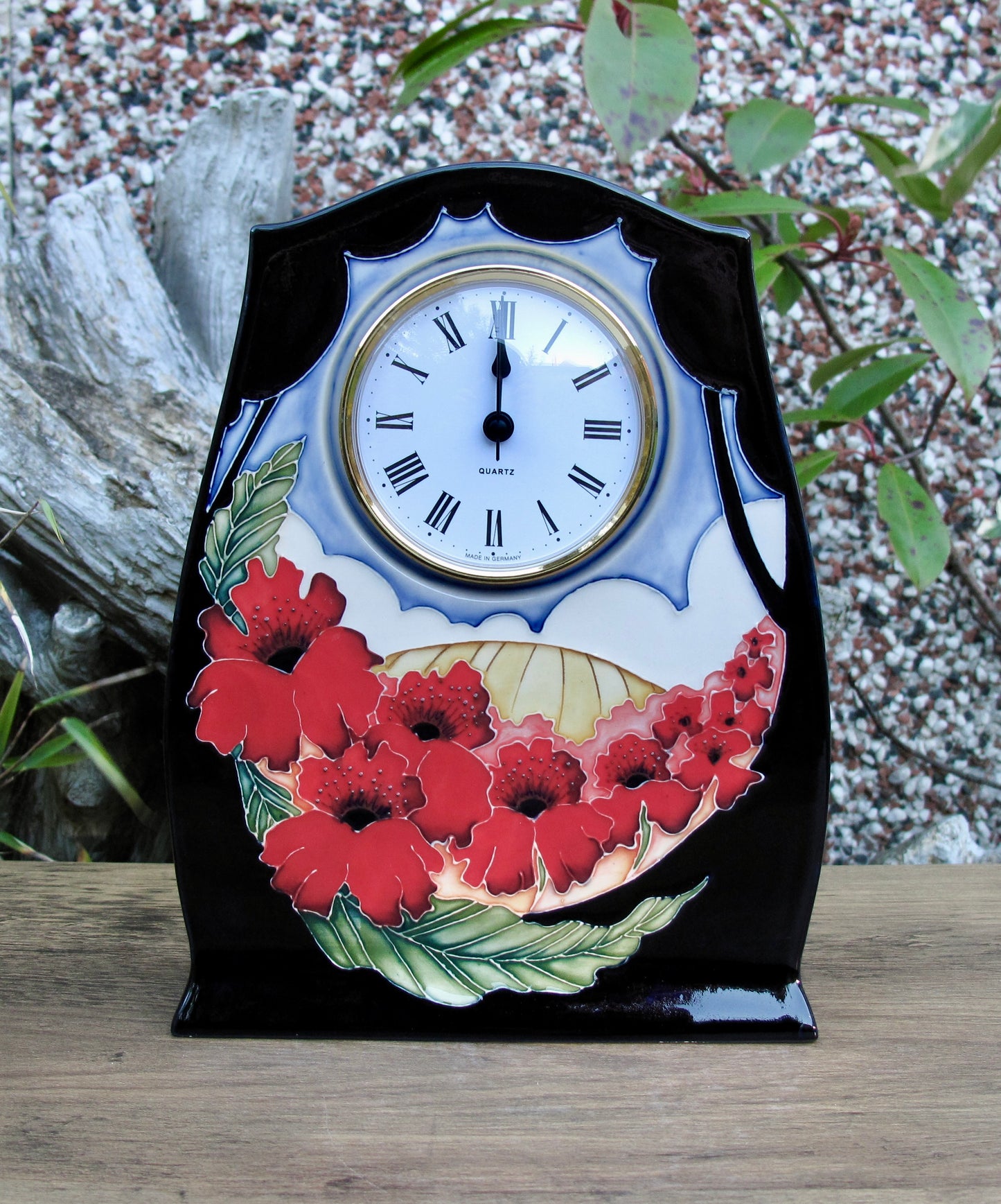 Moorcroft FOREVER ENGLAND Clock CL3 First Quality Retail Price £350 Poppies