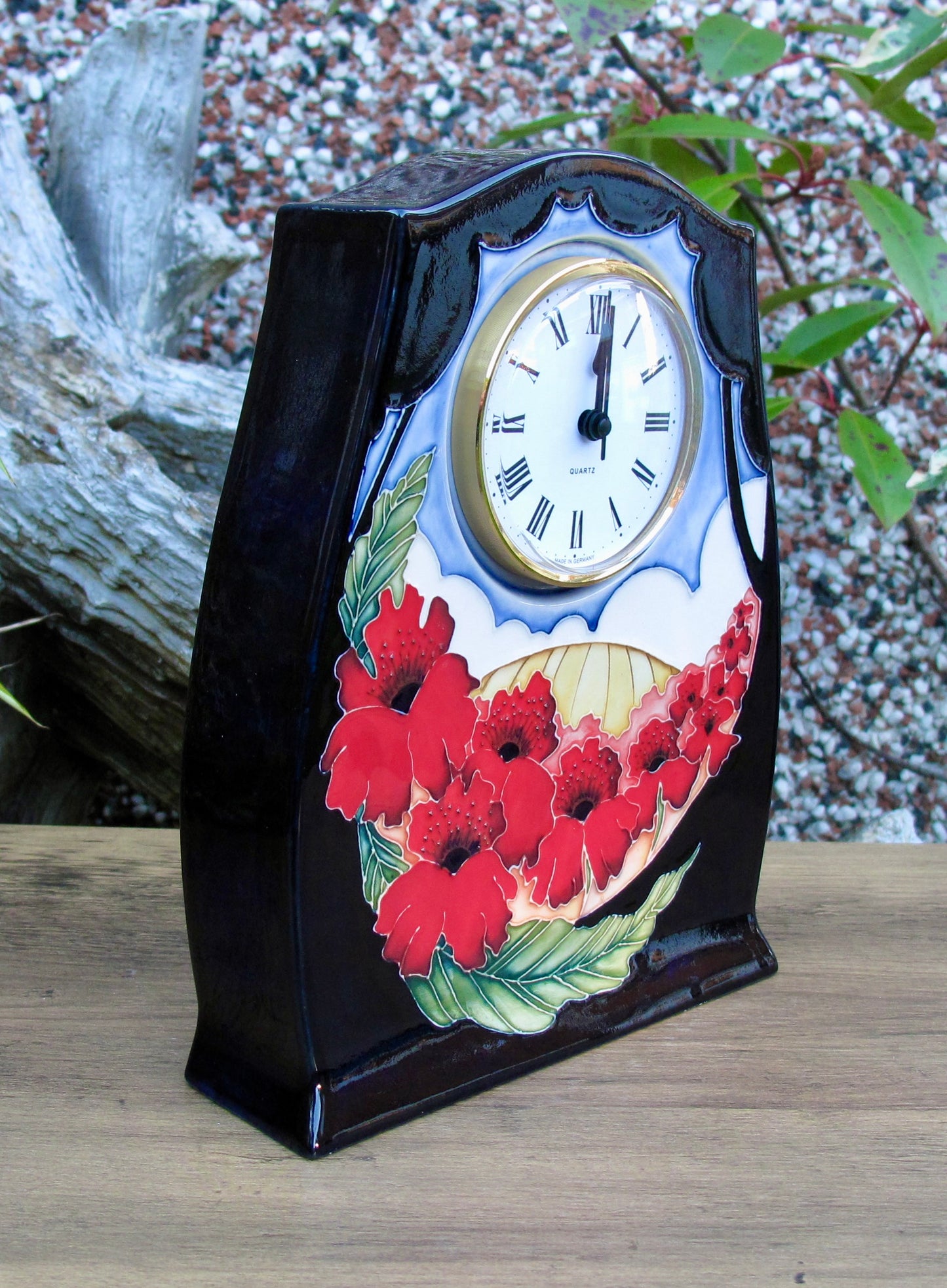 Moorcroft FOREVER ENGLAND Clock CL3 First Quality Retail Price £350 Poppies