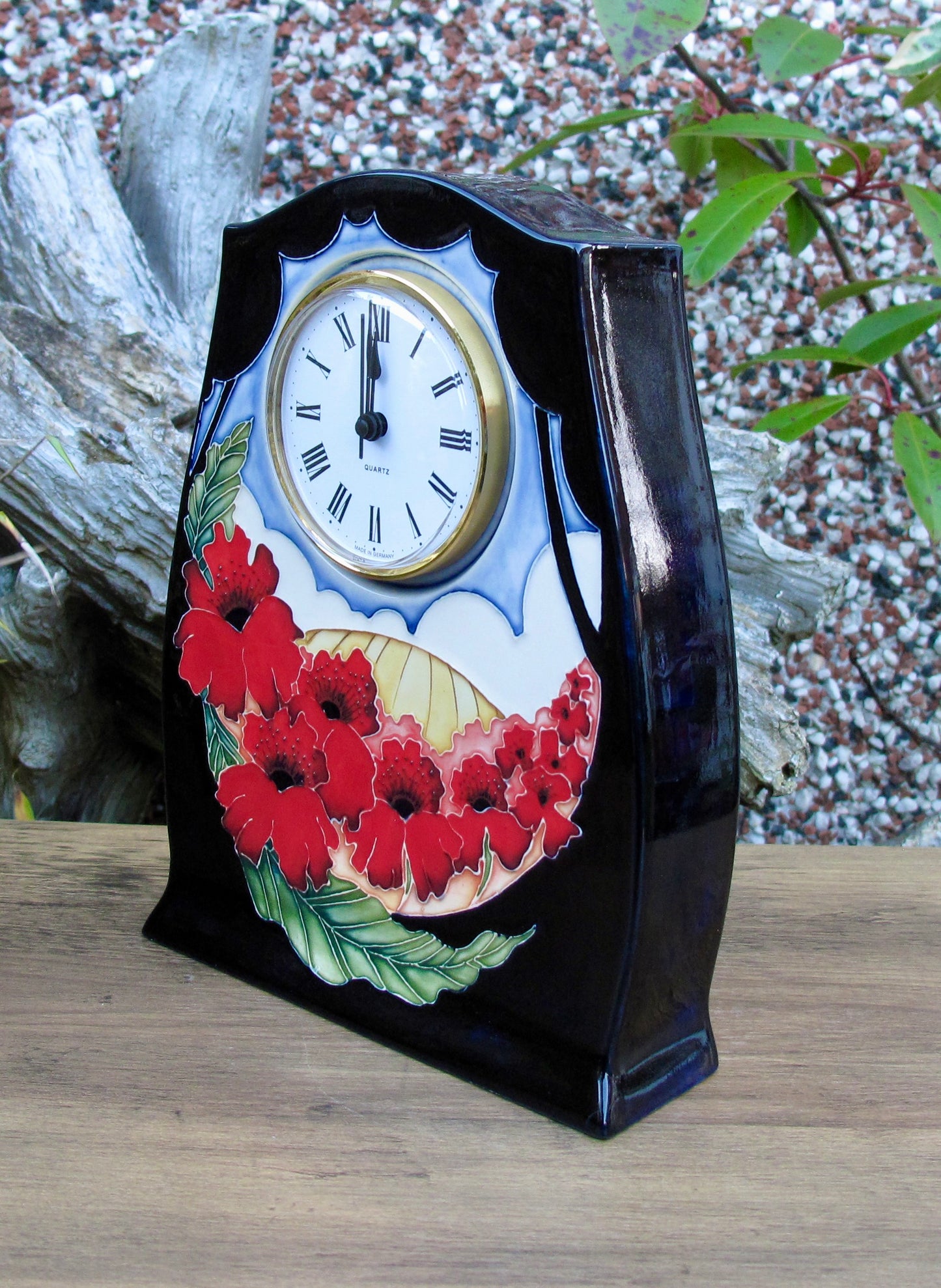 Moorcroft FOREVER ENGLAND Clock CL3 First Quality Retail Price £350 Poppies