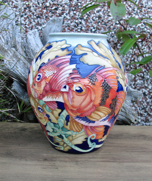 Moorcroft Rare FANTASTIC FISH Vase 4/8 Trial 19.8.24 Retail Price £2265