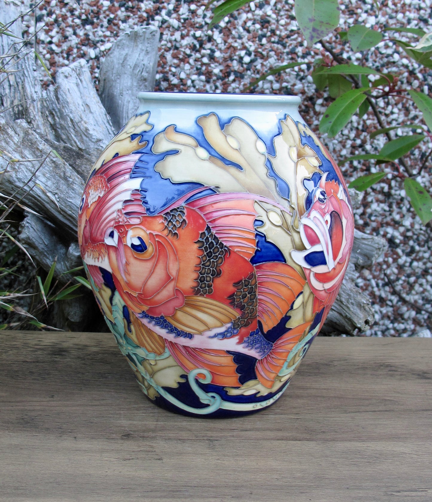 Moorcroft Rare FANTASTIC FISH Vase 4/8 Trial 19.8.24 Retail Price £2265