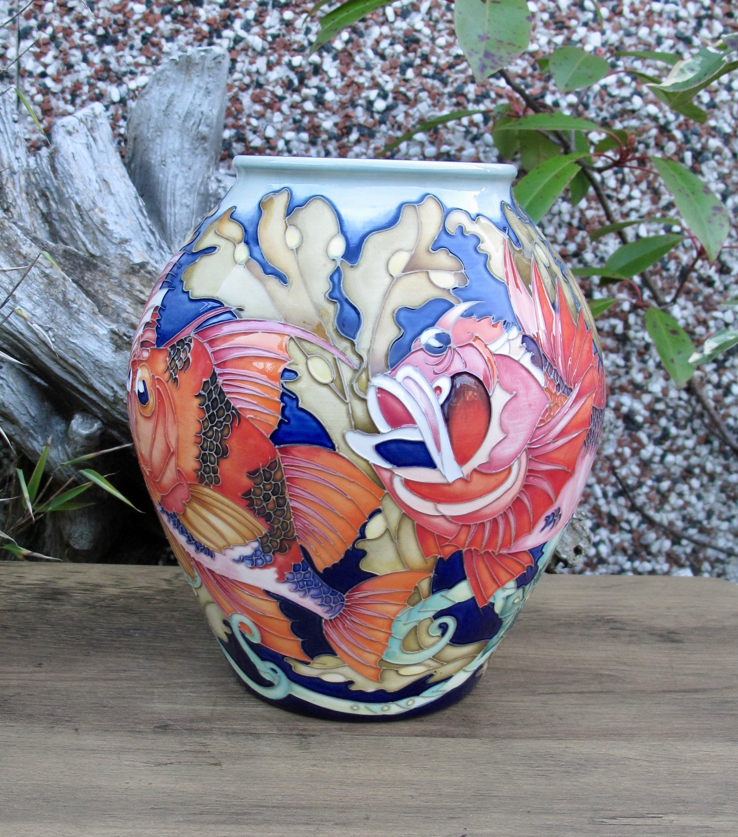 Moorcroft Rare FANTASTIC FISH Vase 4/8 Trial 19.8.24 Retail Price £2265