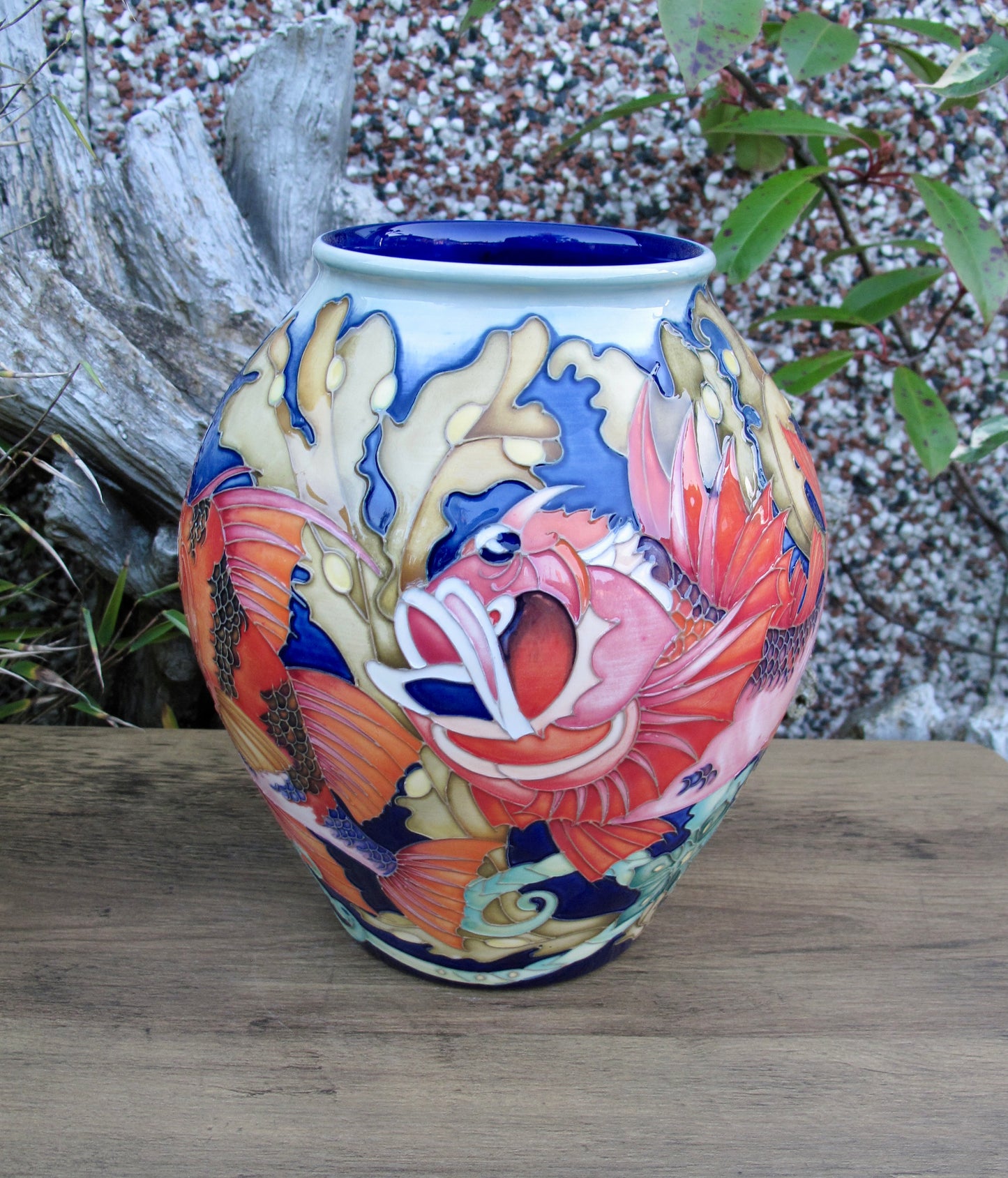 Moorcroft Rare FANTASTIC FISH Vase 4/8 Trial 19.8.24 Retail Price £2265