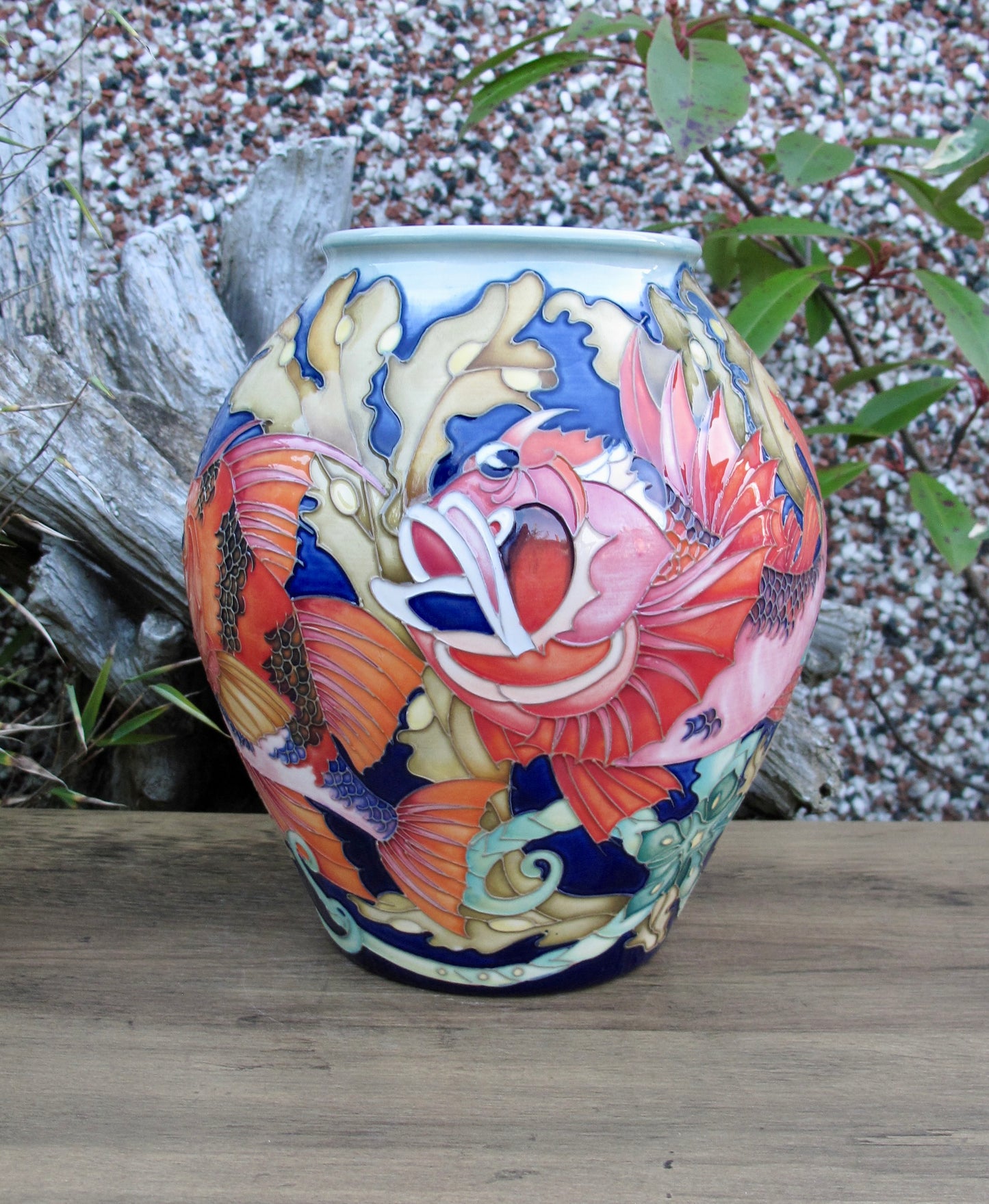 Moorcroft Rare FANTASTIC FISH Vase 4/8 Trial 19.8.24 Retail Price £2265