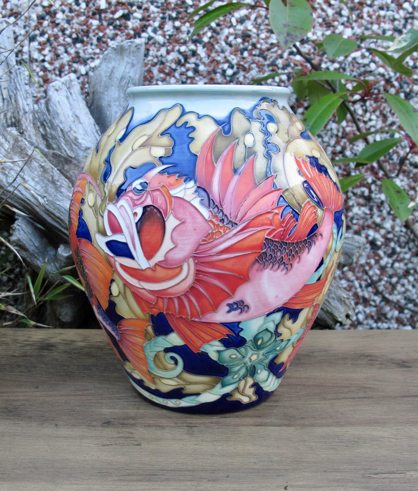 Moorcroft Rare FANTASTIC FISH Vase 4/8 Trial 19.8.24 Retail Price £2265