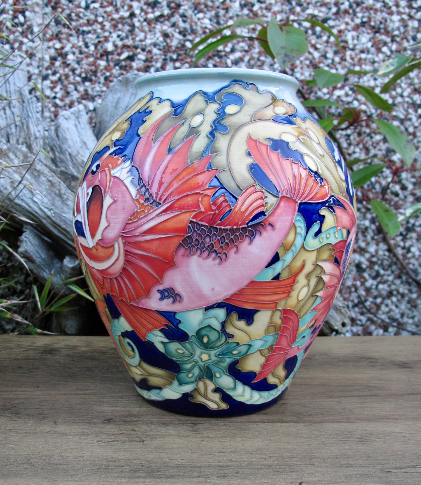 Moorcroft Rare FANTASTIC FISH Vase 4/8 Trial 19.8.24 Retail Price £2265