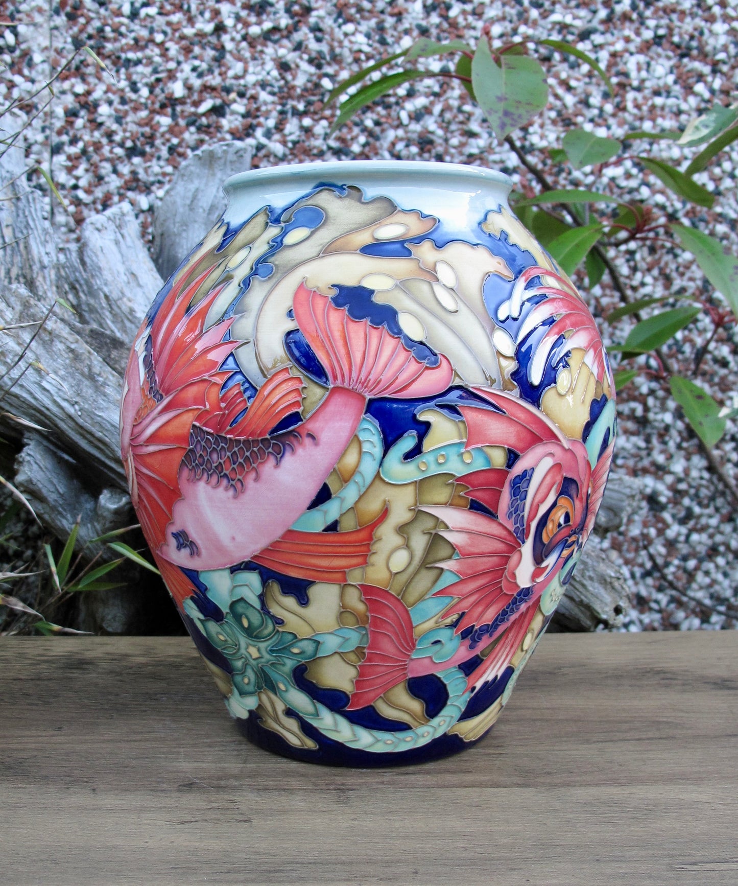 Moorcroft Rare FANTASTIC FISH Vase 4/8 Trial 19.8.24 Retail Price £2265