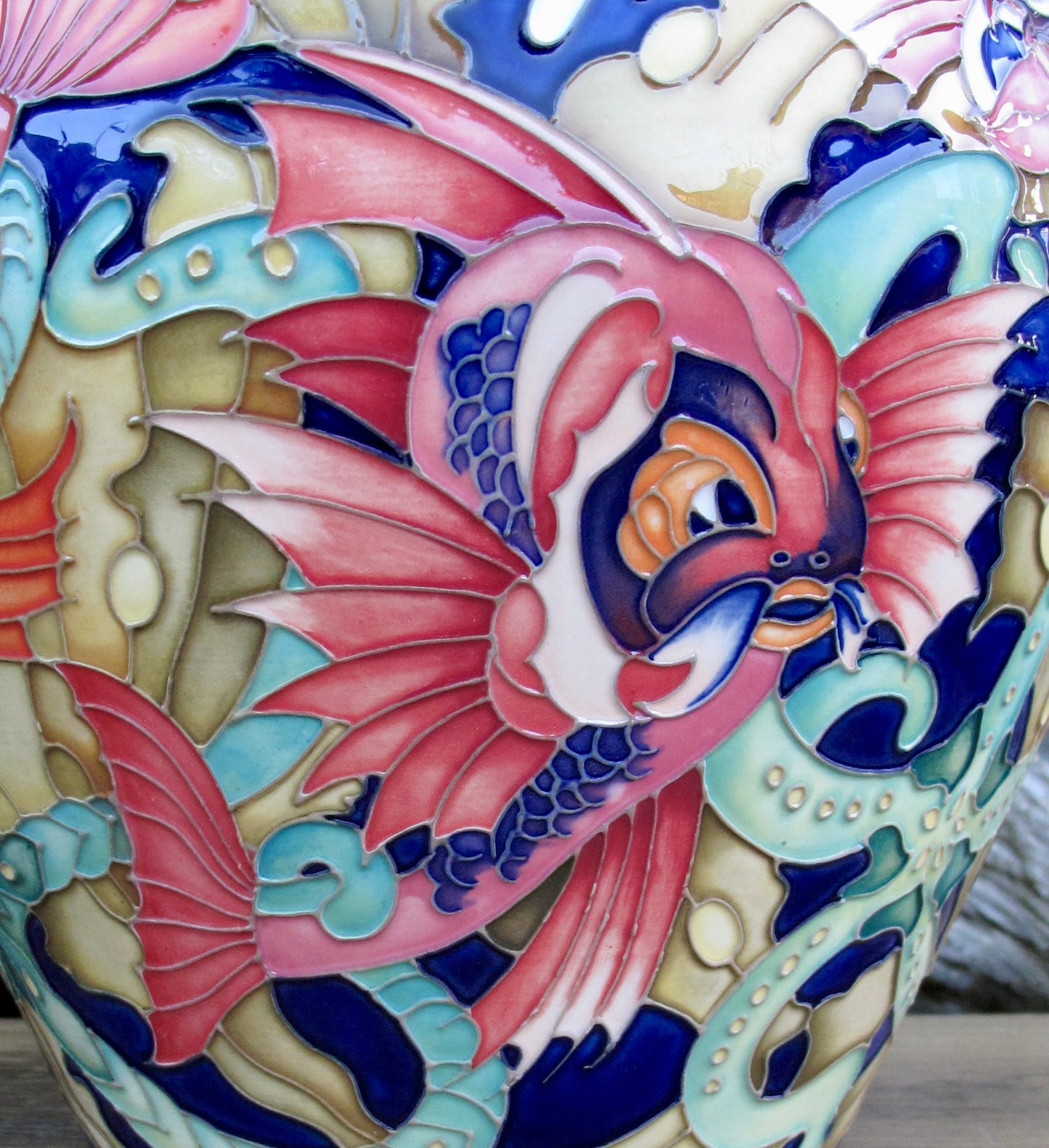 Moorcroft Rare FANTASTIC FISH Vase 4/8 Trial 19.8.24 Retail Price £2265