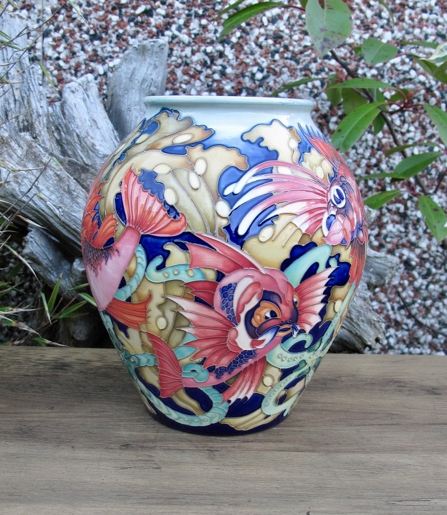 Moorcroft Rare FANTASTIC FISH Vase 4/8 Trial 19.8.24 Retail Price £2265