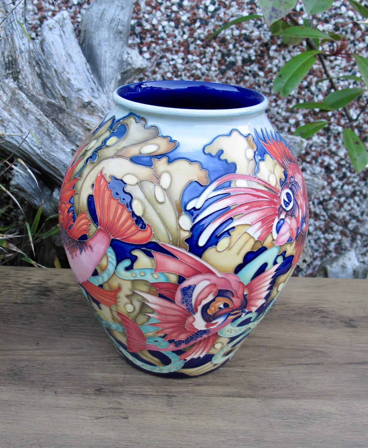 Moorcroft Rare FANTASTIC FISH Vase 4/8 Trial 19.8.24 Retail Price £2265