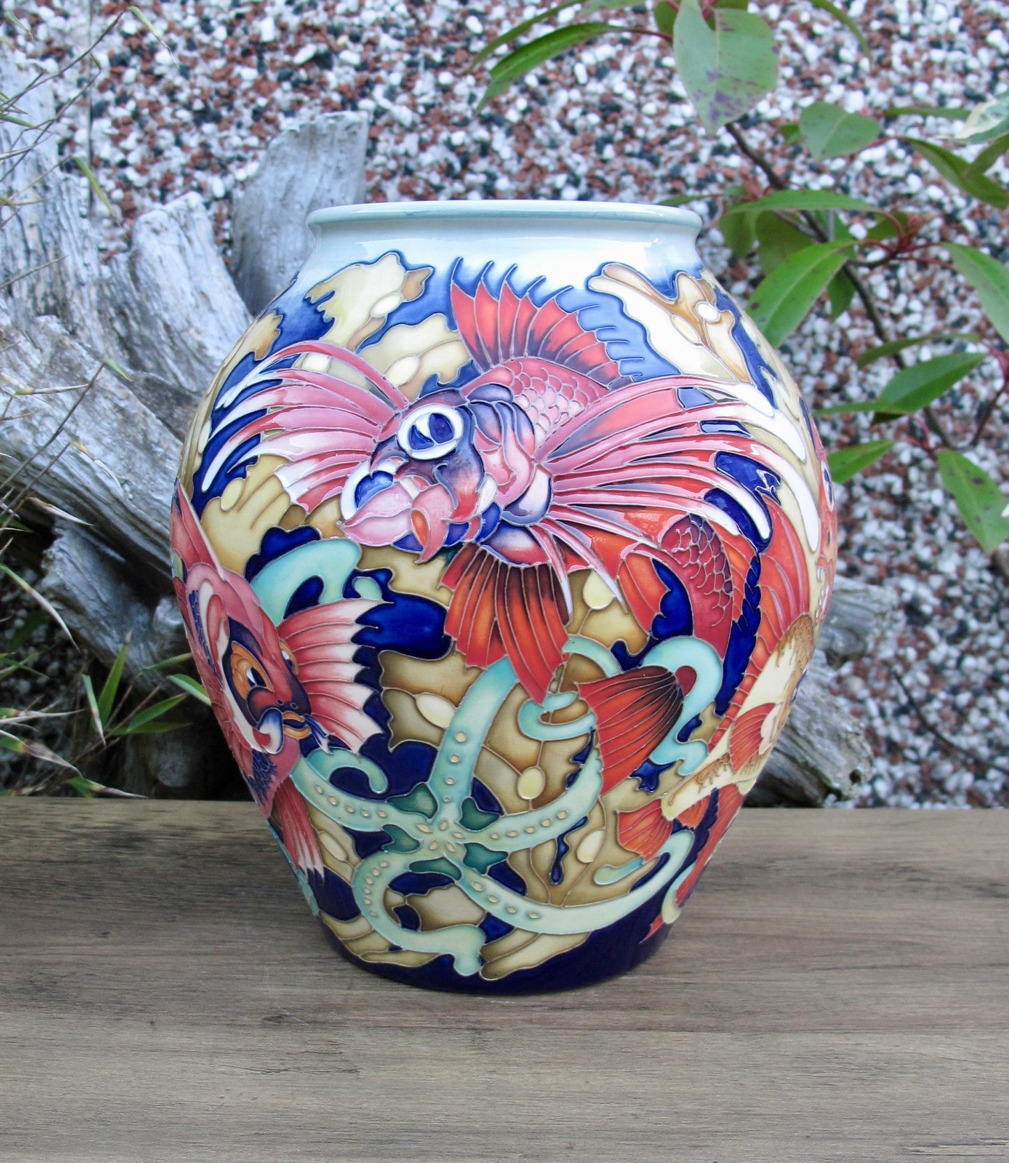 Moorcroft Rare FANTASTIC FISH Vase 4/8 Trial 19.8.24 Retail Price £2265