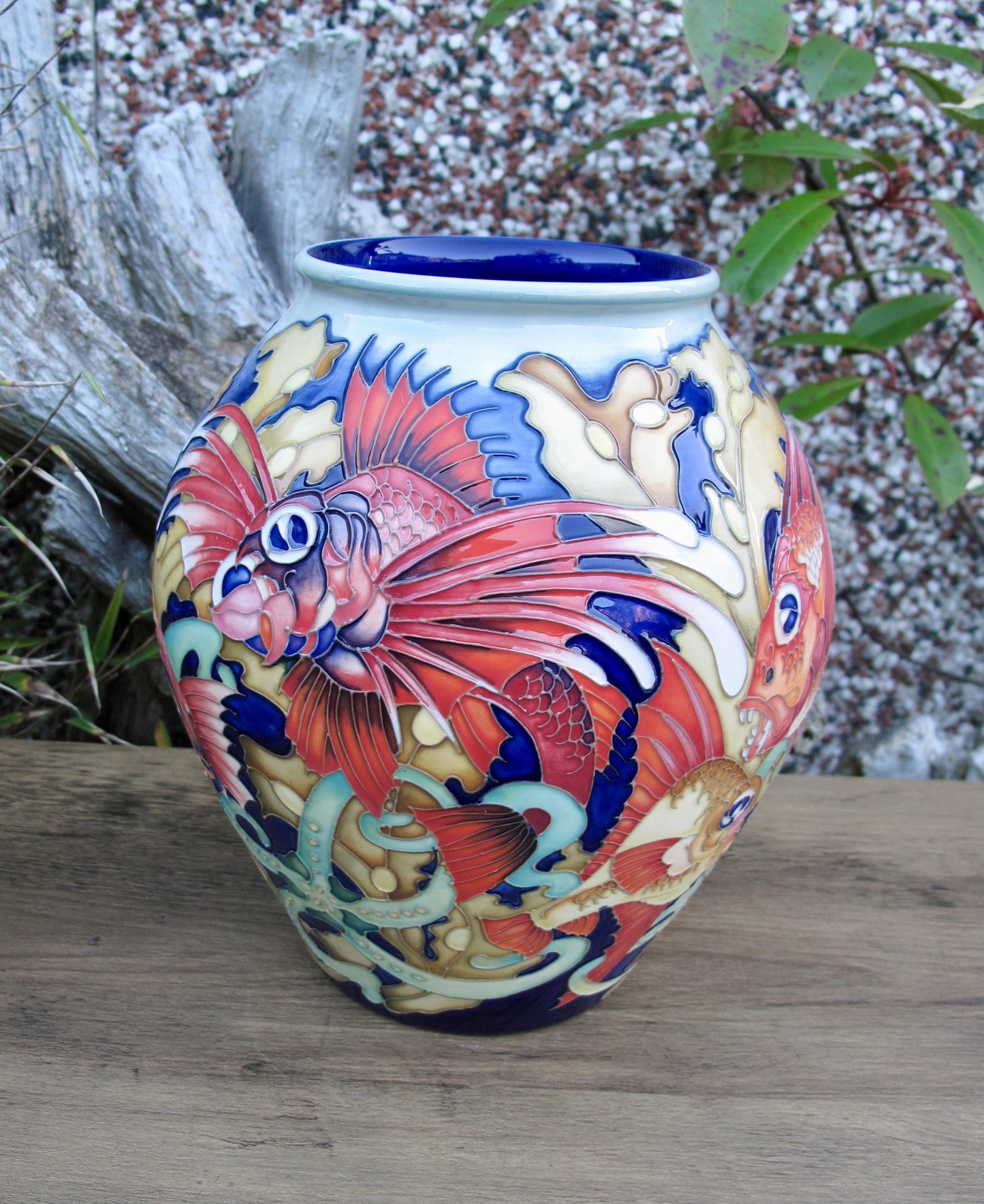 Moorcroft Rare FANTASTIC FISH Vase 4/8 Trial 19.8.24 Retail Price £2265
