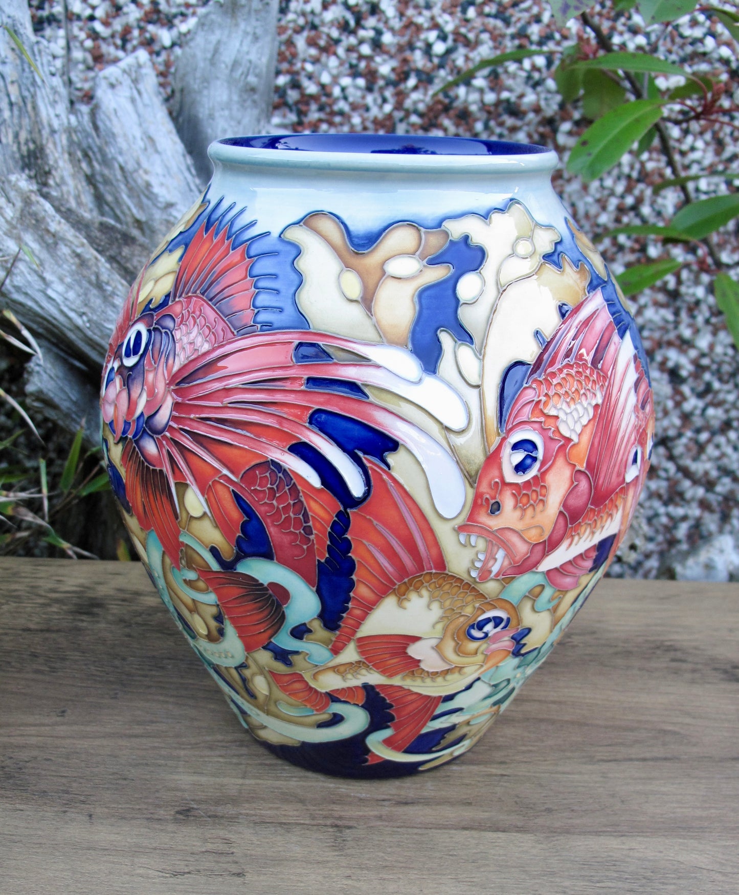 Moorcroft Rare FANTASTIC FISH Vase 4/8 Trial 19.8.24 Retail Price £2265