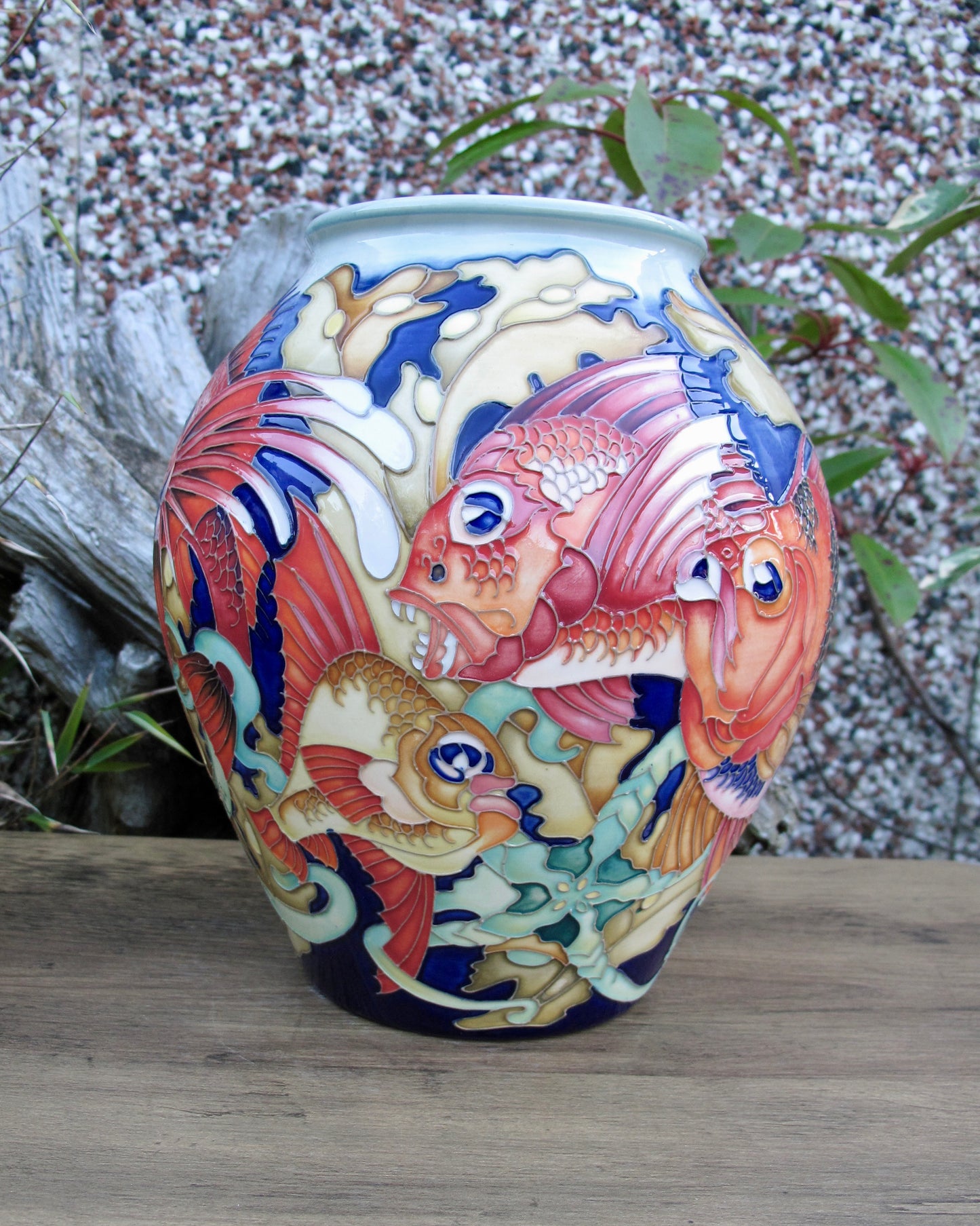 Moorcroft Rare FANTASTIC FISH Vase 4/8 Trial 19.8.24 Retail Price £2265