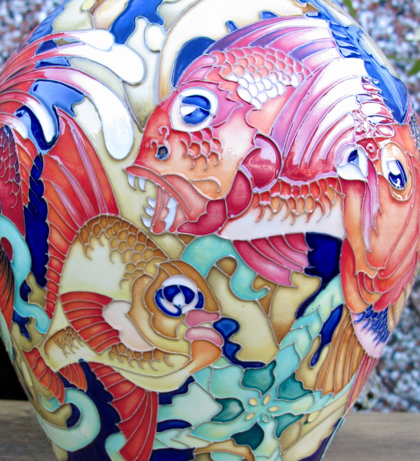 Moorcroft Rare FANTASTIC FISH Vase 4/8 Trial 19.8.24 Retail Price £2265