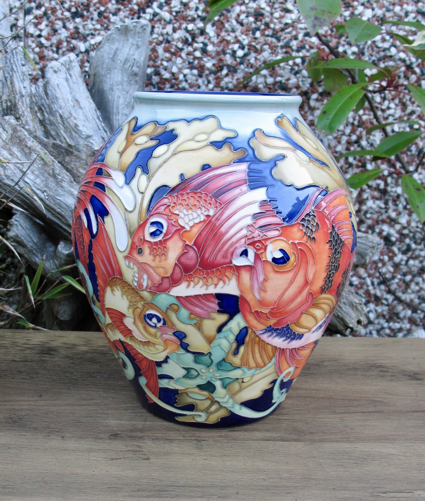 Moorcroft Rare FANTASTIC FISH Vase 4/8 Trial 19.8.24 Retail Price £2265