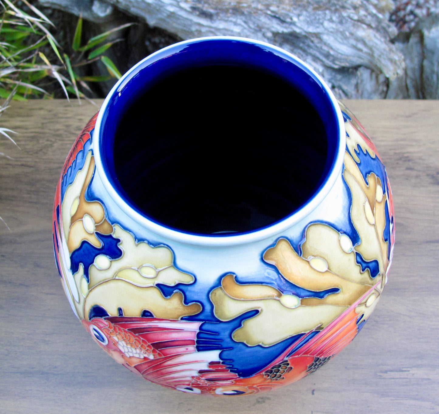 Moorcroft Rare FANTASTIC FISH Vase 4/8 Trial 19.8.24 Retail Price £2265